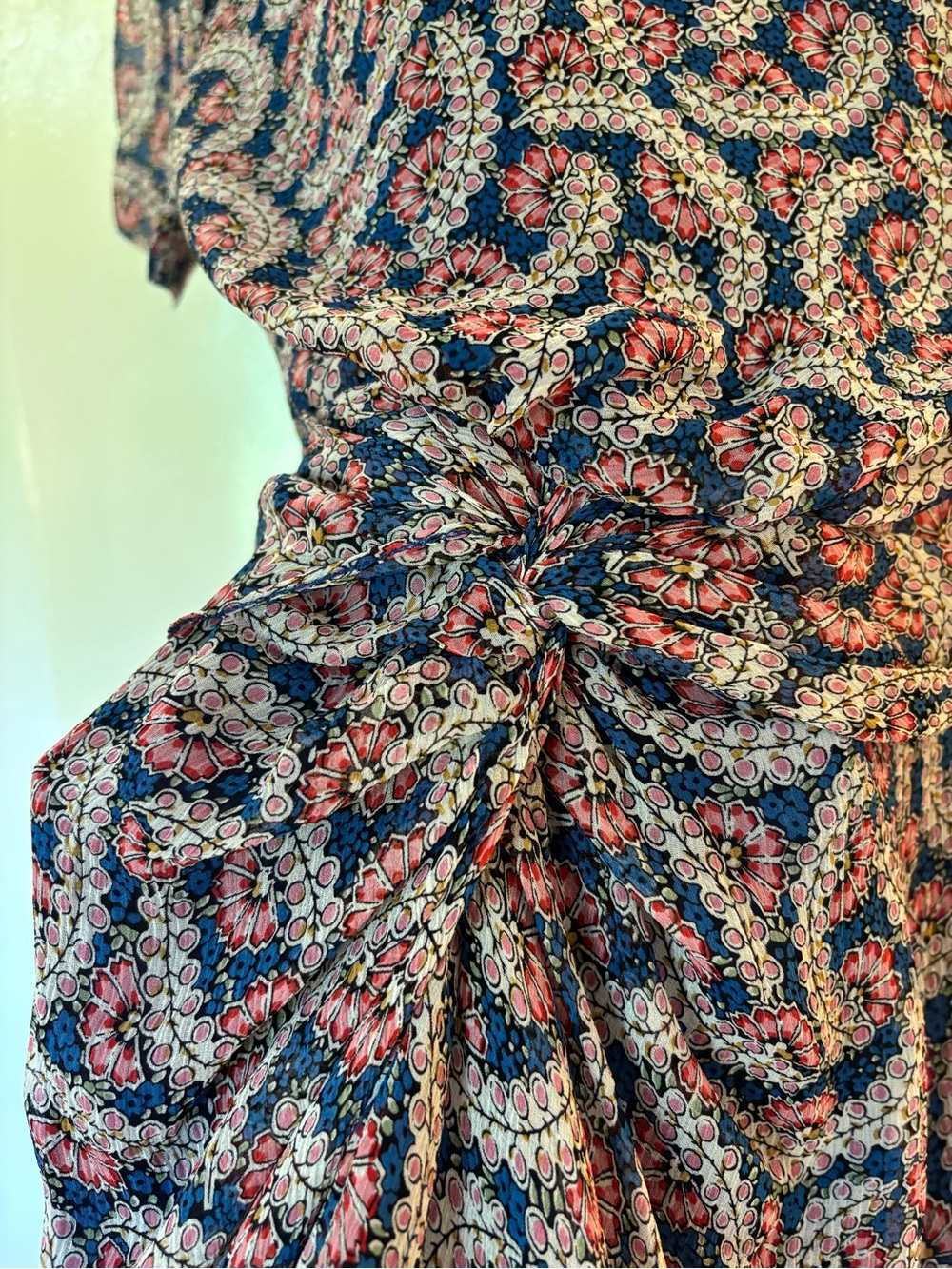 Silk Isabella Marant dress: “Barded Printed Chiffon”